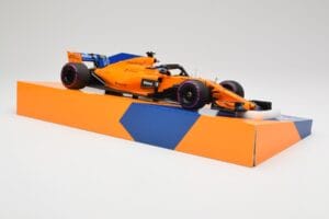 McLaren MCL33 #14 F. Alonso Canadian Grand Prix 300th Start 2018 Minichamps 1:18 533184014 Metalli — kuva 4 / 6
