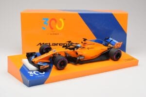 McLaren MCL33 #14 F. Alonso Canadian Grand Prix 300th Start 2018 Minichamps 1:18 533184014 Metalli — kuva 6 / 6