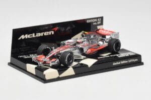 McLaren Mercedes MP4-23 #23 H. Kovalainen Showcar 2008 Minichamps 1:43 530084393 Metalli — kuva 2 / 5