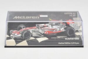 McLaren Mercedes MP4-23 #23 H. Kovalainen Showcar 2008 Minichamps 1:43 530084393 Metalli — kuva 5 / 5
