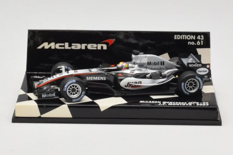 McLaren Mercedes MP4-20 #10 J-P. Montoya Race Car 2005 Minichamps 1:43 530054310 Metalli