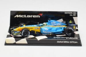 McLaren MP4-19B #5 D. Coulthard F1 2004 Minichamps 1:43 530044315 Metalli