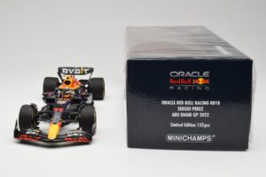 Oracle Red Bull Racing RB18 #11 S. Perez Abu Dhabi GP 2022 Minichamps 1:18 110222211 Metalli — kuva 6 / 7