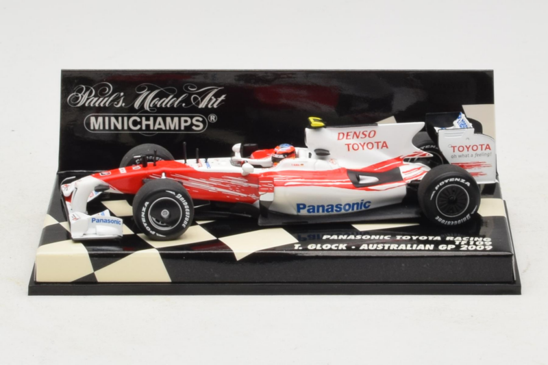 Toyota TF109 #10 T. Glock Panasonic Toyota Racing Australian GP 2009 Minichamps 1:43 400090010 Metalli