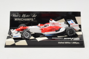 Toyota TF108 #9 J. Trulli Panasonic Toyota Racing Showcar F1 2008 Minichamps 1:43 400080081 Metalli