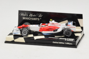 Toyota T. Glock Panasonic Toyota Racing Showcar F1 2008 Minichamps 1:43 400080082 Metalli