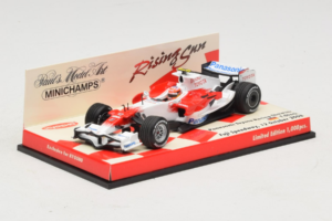 Panasonic Toyota Racing TF108 T. Glock F1 Showcar 2008 Minichamps 1:43 403080082 Metalli — kuva 2 / 5