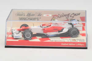 Panasonic Toyota Racing TF108 T. Glock F1 Showcar 2008 Minichamps 1:43 403080082 Metalli — kuva 5 / 5