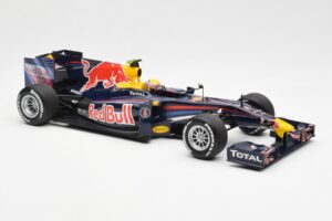 Red Bull RB6 #7 M. Webber Red Bull Racing Showcar 2010 Minichamps 1:18 150100076-R1 Metalli — kuva 4 / 6