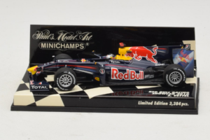 Red Bull Racing RB6 S. Vettel F1 Showcar 2010 Minichamps 1:43 400100075 Metalli