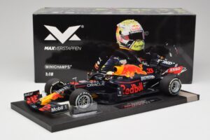 Red Bull RB16B #33 M. Verstappen Styrian & Austrian GP Winner 2021 Minichamps 1:18 113210933 Metalli — kuva 6 / 6