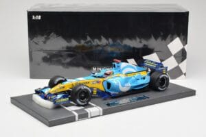 Renault F1 Team R25 #5 F. Alonso Winner French GP 2005 Minichamps 1:18 117051005 Metalli — kuva 7 / 7
