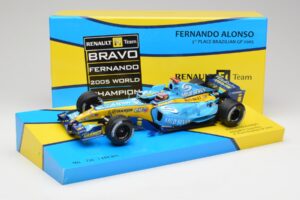 Renault R25 #5 F. Alonso Brazil GP F1 World Champion 2005 Minichamps 1:18 147051705 Metalli — kuva 6 / 6