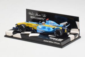 Renault R25 F. Alonso F1 World Champion Showcar 2005 Minichamps 1:43 400050075 Metalli — kuva 2 / 5