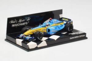 Renault R25 F. Alonso F1 World Champion Showcar 2005 Minichamps 1:43 400050075 Metalli — kuva 3 / 5