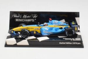 Renault R25 F. Alonso F1 World Champion Showcar 2005 Minichamps 1:43 400050075 Metalli