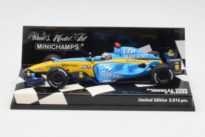 Renault R25 F. Alonso F1 World Champion Showcar 2005 Minichamps 1:43 400050075 Metalli