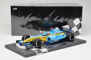 Renault R25 #5 F. Alonso Bahrain GP 2005 Minichamps 1:18 117050305 Hartsi — kuva 7 / 7