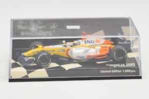 Renault R27 #3 G. Fisichella Renault F1 Team Showcar 2007 Minichamps 1:43 400070073 Metalli — kuva 4 / 5