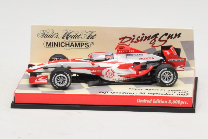 Super Aguri SA07 T. Sato F1 Showcar 2007 Minichamps 1:43 403080092 Metalli