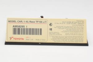 Toyota TF105 #16 J. Trulli F1 2005 Minichamps 1:43 AM58295 Metalli — kuva 5 / 5