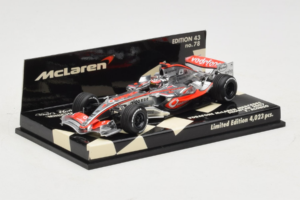 McLaren MP4-22 Mercedes #1 F. Alonso Vodafone McLaren Showcar F1 2007 Minichamps 1:43 530074371 Metalli — kuva 2 / 5