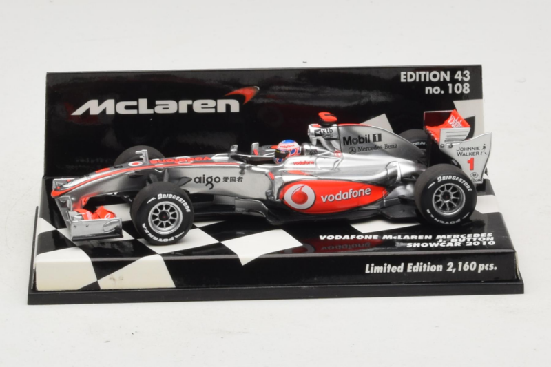 Vodafone McLaren Mercedes MP4-25 J. Button F1 Showcar 2010 Minichamps 1:43 530104371 Metalli