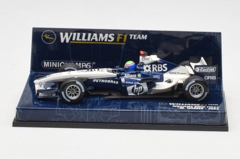 Williams FW27 BMW #7 M. Webber F1 2005 Minichamps 1:43 400050007 Metalli