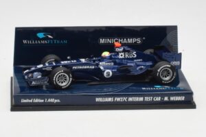 Williams FW27C BMW #7 M. Webber Test Car F1 2005 Minichamps 1:43 400050109 Metalli