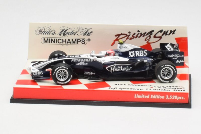 Williams FW30 K. Nakajima F1 Showcar Version 2 2008 Minichamps 1:43 403080178 Metalli