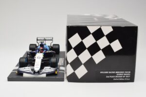 Williams FW43B Mercedes #63 G. Russell Belgian GP 2021 Minichamps 1:18 117211363 Hartsi — kuva 6 / 7