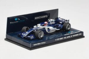 Williams FW28 Toyota K. Nakajima F1 Test Debut 2006 Minichamps 1:43 400060135 Metalli — kuva 2 / 6