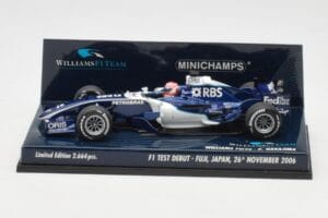Williams FW28 Toyota K. Nakajima F1 Test Debut 2006 Minichamps 1:43 400060135 Metalli