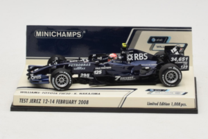 Williams FW30 Toyota #8 K. Nakajima Test Jerez Feb 2008 Minichamps 1:43 400080208 Metalli