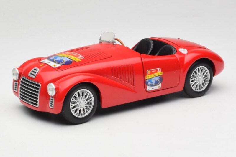Ferrari 166 MM Barchetta Punainen Hot Wheels 1:18 B6054 Metalli