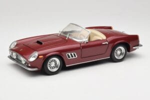 Ferrari 250 GT California Spider LWB Tummanpunainen Hot Wheels 1:18 25727 Metalli