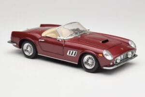 Ferrari 250 GT California Spider LWB Tummanpunainen Hot Wheels 1:18 25727 Metalli — kuva 6 / 8