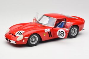Ferrari 250 GTO #18 P. Rodriguez Daytona Continental 3 Hours Winner 1963 Kyosho 1:18 08438F Metalli — kuva 2 / 8