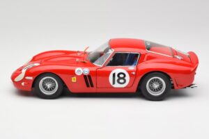 Ferrari 250 GTO #18 P. Rodriguez Daytona Continental 3 Hours Winner 1963 Kyosho 1:18 08438F Metalli — kuva 4 / 8