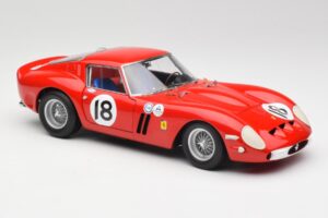 Ferrari 250 GTO #18 P. Rodriguez Daytona Continental 3 Hours Winner 1963 Kyosho 1:18 08438F Metalli — kuva 6 / 8