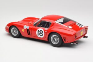 Ferrari 250 GTO #18 P. Rodriguez Daytona Continental 3 Hours Winner 1963 Kyosho 1:18 08438F Metalli — kuva 7 / 8