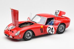 Ferrari 250 GTO #24 J. Blaton / G. Langlois 2nd 24 Hours of Le Mans 1963 Kyosho 1:18 08432C Metalli — kuva 2 / 8