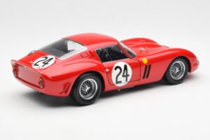 Ferrari 250 GTO #24 J. Blaton / G. Langlois 2nd 24 Hours of Le Mans 1963 Kyosho 1:18 08432C Metalli — kuva 3 / 8