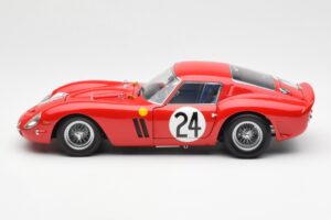 Ferrari 250 GTO #24 J. Blaton / G. Langlois 2nd 24 Hours of Le Mans 1963 Kyosho 1:18 08432C Metalli — kuva 4 / 8