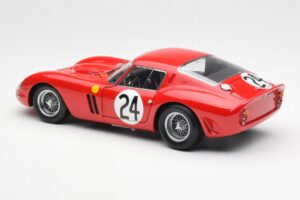 Ferrari 250 GTO #24 J. Blaton / G. Langlois 2nd 24 Hours of Le Mans 1963 Kyosho 1:18 08432C Metalli — kuva 7 / 8