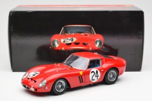 Ferrari 250 GTO #24 J. Blaton / G. Langlois 2nd 24 Hours of Le Mans 1963 Kyosho 1:18 08432C Metalli — kuva 8 / 8