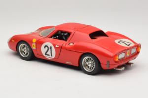Ferrari 250 LM #21 M. Gregory / J. Rindt 24 Hours of Le Mans 1965 Bburago 1:18 3033-P2 Metalli — kuva 7 / 8