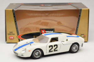 Ferrari 250 LM #22 Valkoinen 1965 Bburago 1:18 3333-W1 Metalli — kuva 8 / 8