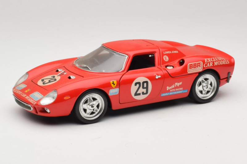 Ferrari 250 LM #29 Owens / Jones Monza 1992 Rajoitettu Painos Bburago 1:18 3033-P3 Metalli