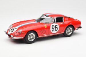 Ferrari 275 GTB Competizione #26 G. Biscaldi / A. de Bourbon Team Hugus 24 Hours of Le Mans 1966 CMC 1:18 M-199 Metalli